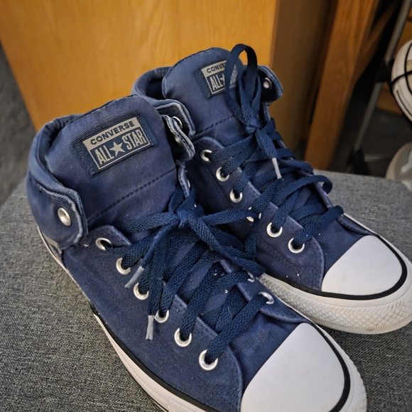 Converse Blue High-Top Sneakers - Picture 2 of 7